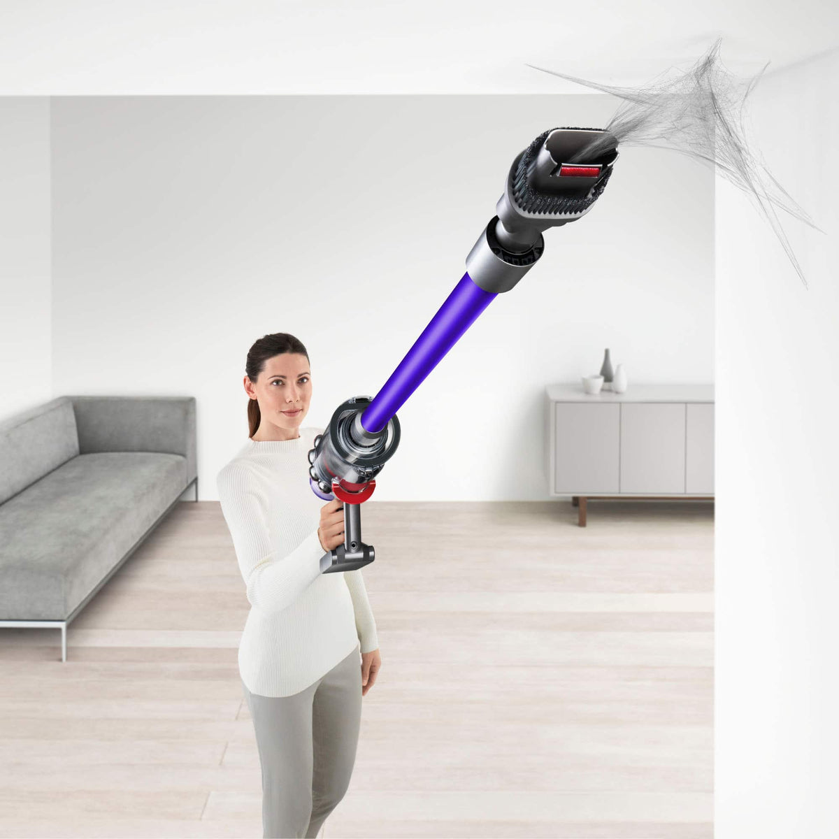 Dyson - V11 Plus Cordless Vacuum - Nickel/Purple