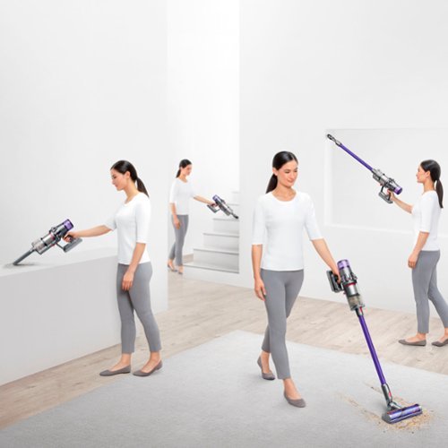 Dyson - V11 Plus Cordless Vacuum - Nickel/Purple