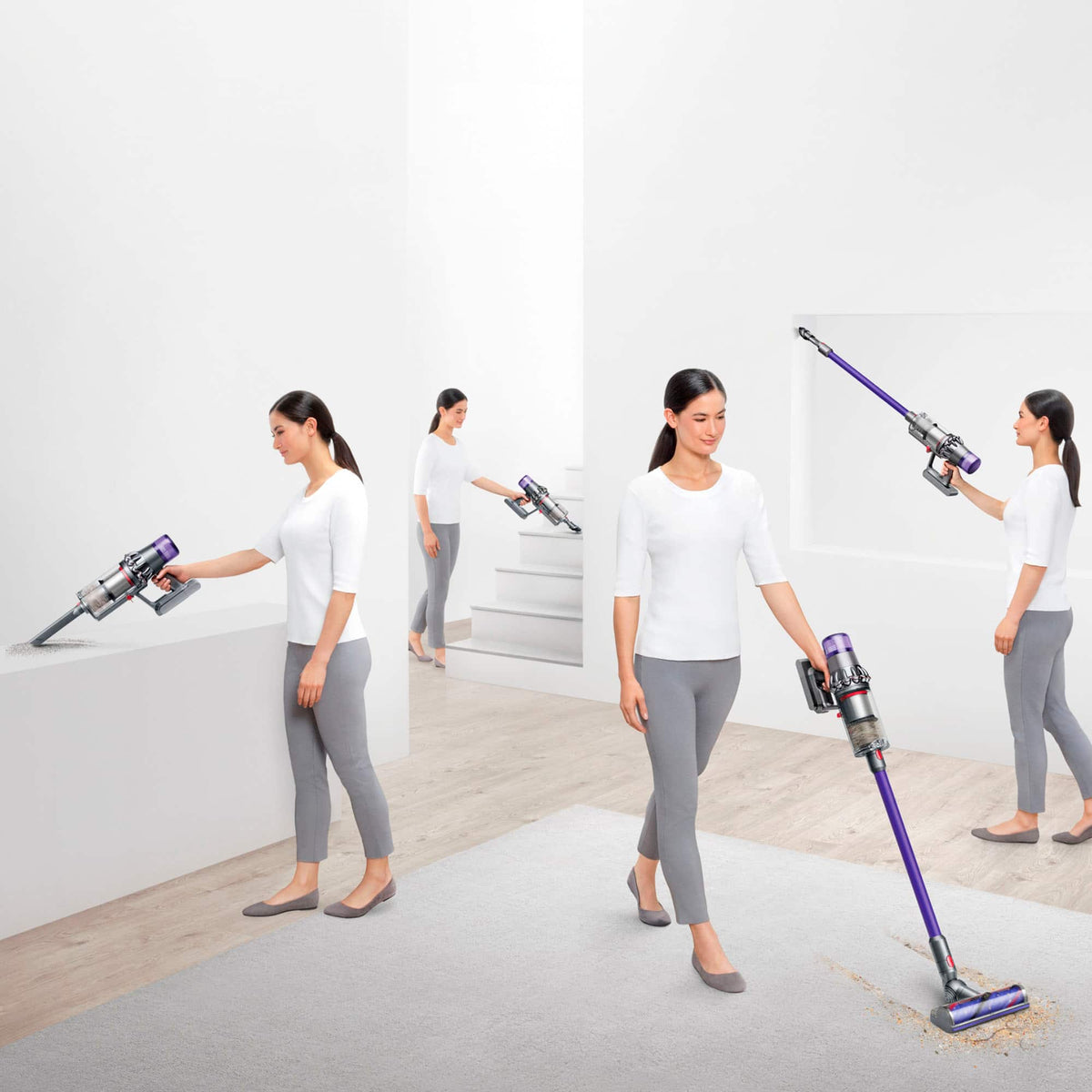 Dyson - V11 Plus Cordless Vacuum - Nickel/Purple