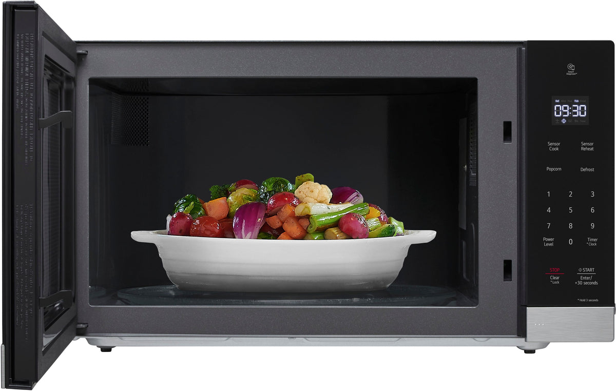 LG - 2.0 Cu. Ft. Countertop Microwave with Sensor Cooking and Smart Inverter - Stainless Steel