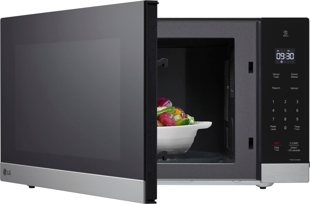 LG - 2.0 Cu. Ft. Countertop Microwave with Sensor Cooking and Smart Inverter - Stainless Steel