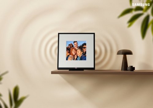Samsung - HW-LS60D Music Frame Smart Speaker/Picture Frame, Dolby Atmos - Black