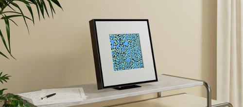 Samsung - HW-LS60D Music Frame Smart Speaker/Picture Frame, Dolby Atmos - Black