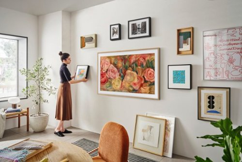 Samsung - HW-LS60D Music Frame Smart Speaker/Picture Frame, Dolby Atmos - Black