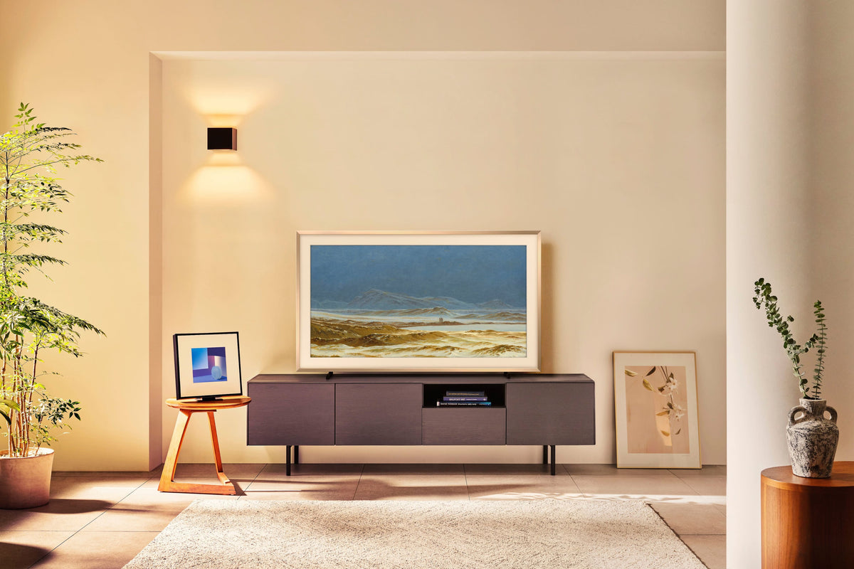 Samsung - HW-LS60D Music Frame Smart Speaker/Picture Frame, Dolby Atmos - Black