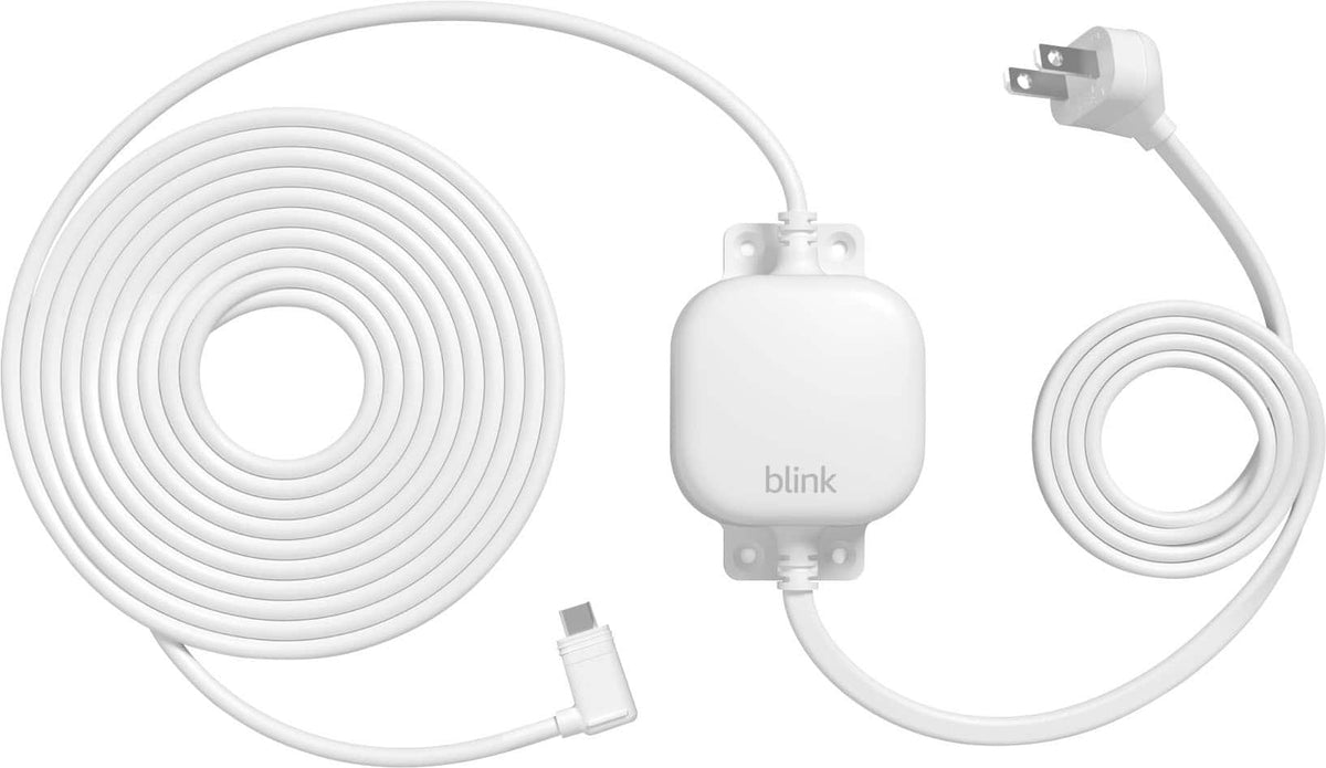 Blink - Weather Resistant 13ft Power Adapter for Mini 2 and Outdoor 4 - White