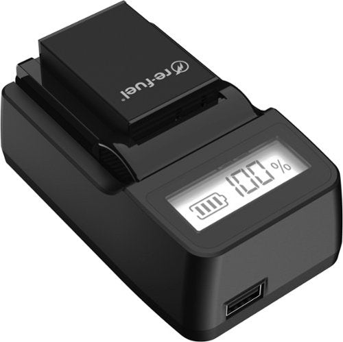 Digipower - Travel Charger For Mirrorless & DSLR Cannon Camera Batteries LPE6/LPE10/LPE17/NB/L12 - Black