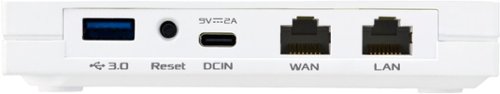 ASUS - RT-AX57 Go AX3000 Dual-Band Wi-Fi 6 Travel Router - White