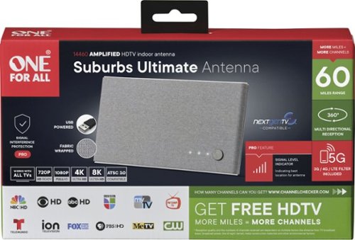 One for All - Ultimate Designer Amplified Antenna - Light Gray