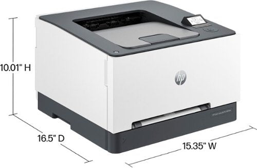 HP - LaserJet Pro 3201dw Wireless Color Laser Printer - White & Slate