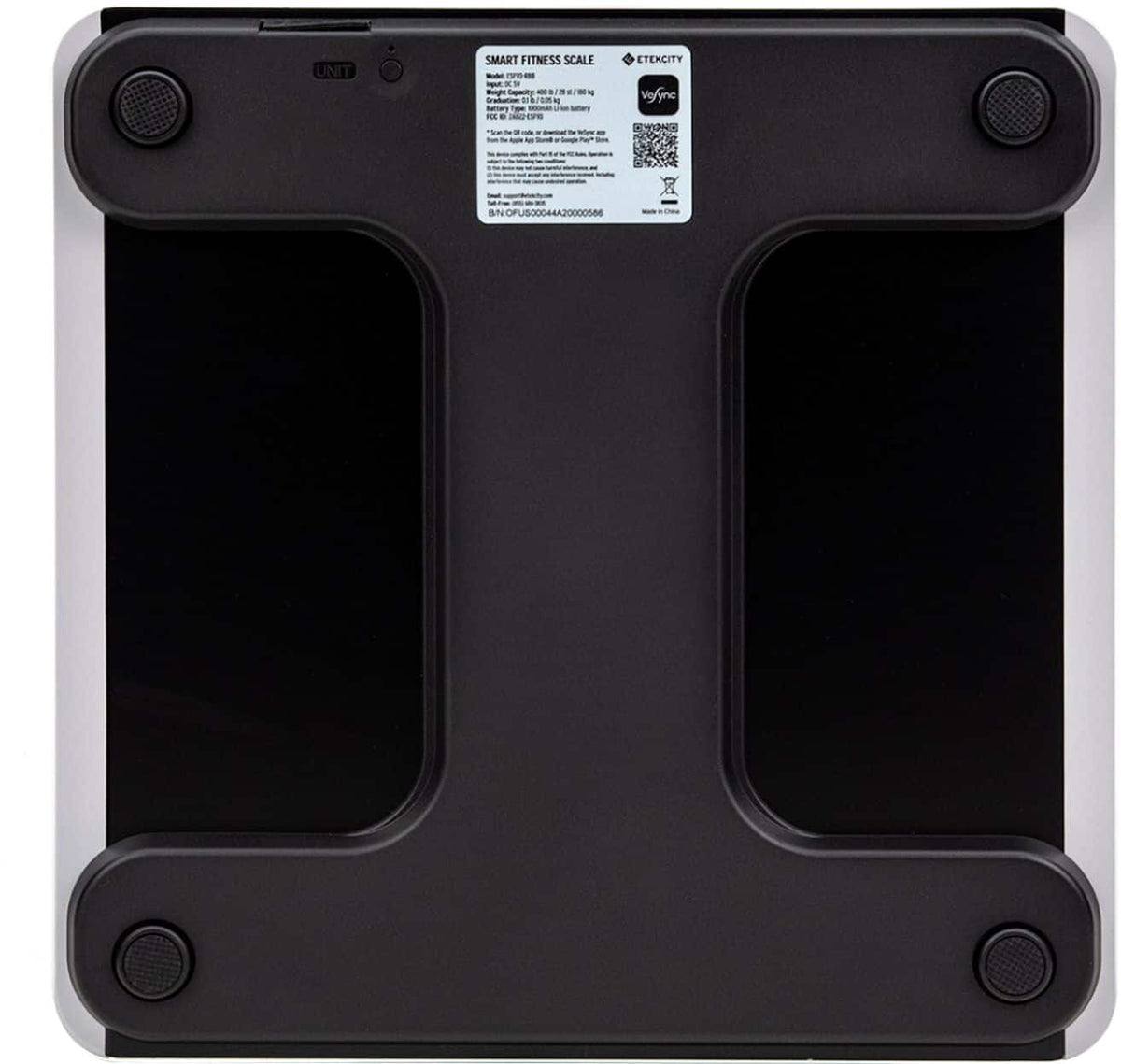 Etekcity - Smart Fitness Scale - Black