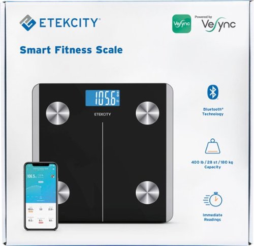 Etekcity - Smart Fitness Scale - Black