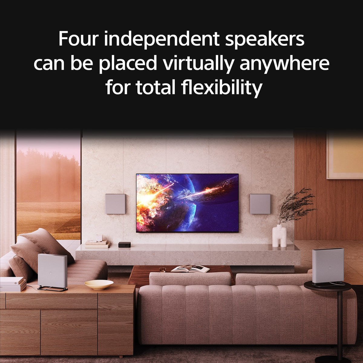 Sony - BRAVIA Theater Quad with 16 total speakers - Gray