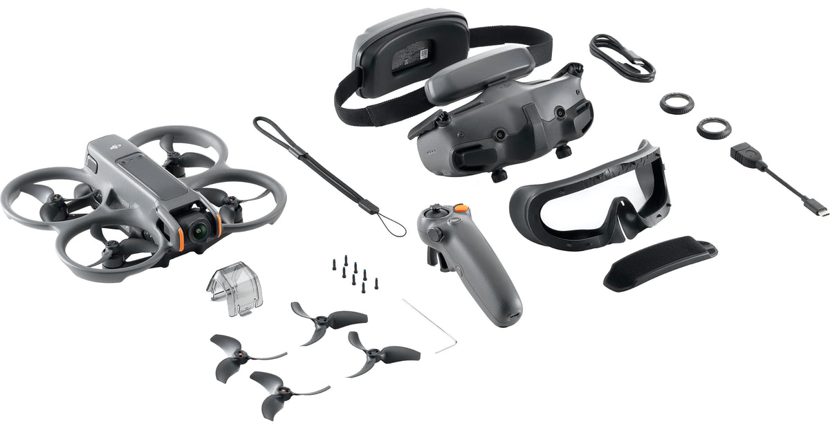 DJI - Avata 2 Fly More Combo Drone (Single Battery) - Gray