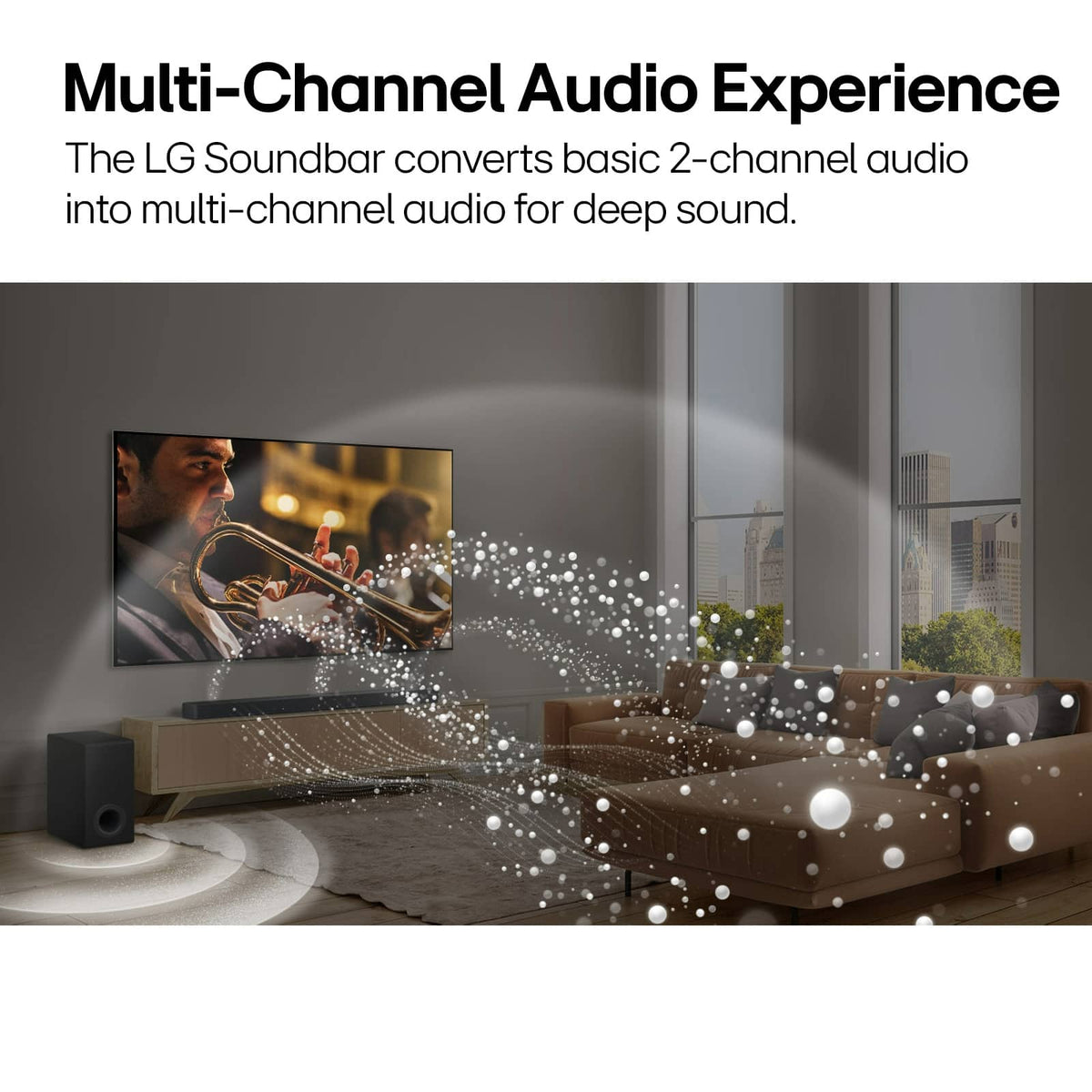 LG - 5.1.1-Channel S70TR Home Theater Soundbar with Wireless Subwoofer and Rear Speakers, Dolby Atmos, WOW Orchestra - Black