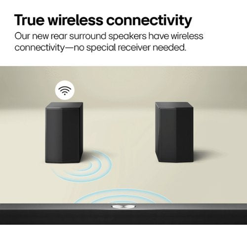 LG - 5.1.1-Channel S70TR Home Theater Soundbar with Wireless Subwoofer and Rear Speakers, Dolby Atmos, WOW Orchestra - Black