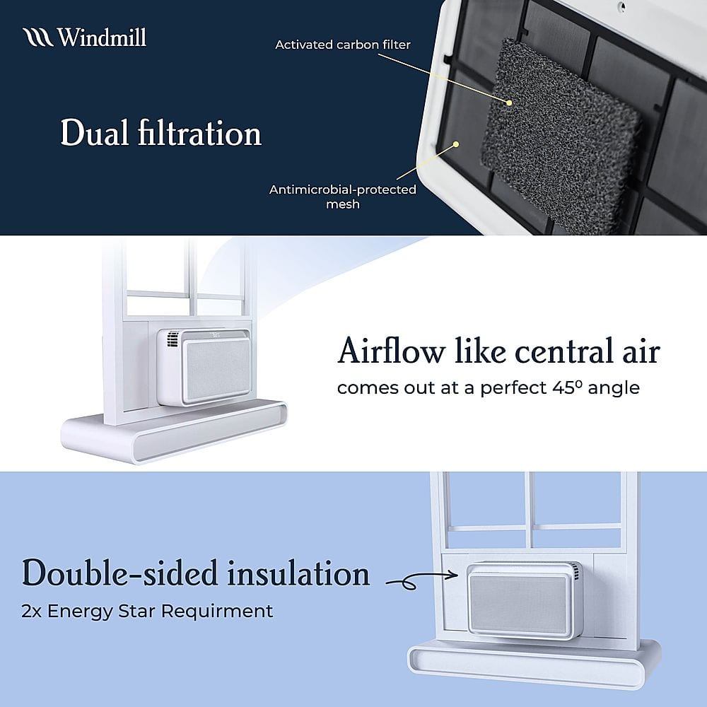 Windmill - 6,000 BTU Smart Window Air Conditoner - White
