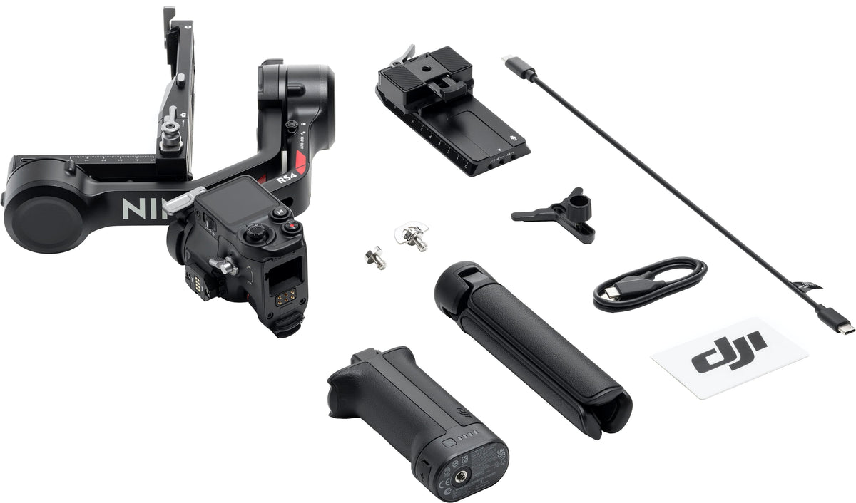 DJI - RS 4 3-Axis Gimbal Stabilizer for Cameras - Black