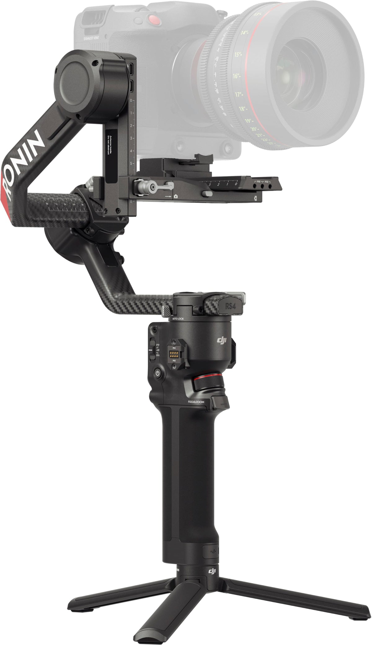DJI - RS 4 Pro 3-Axis Gimbal Stabilizer for Cameras - Black