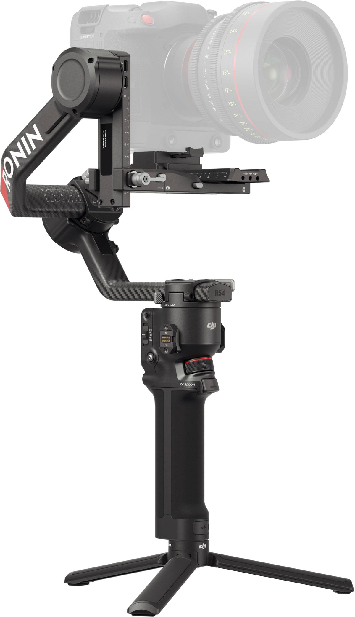 DJI - RS 4 Pro Combo 3-Axis Gimbal Stabilizer for Cameras - Black