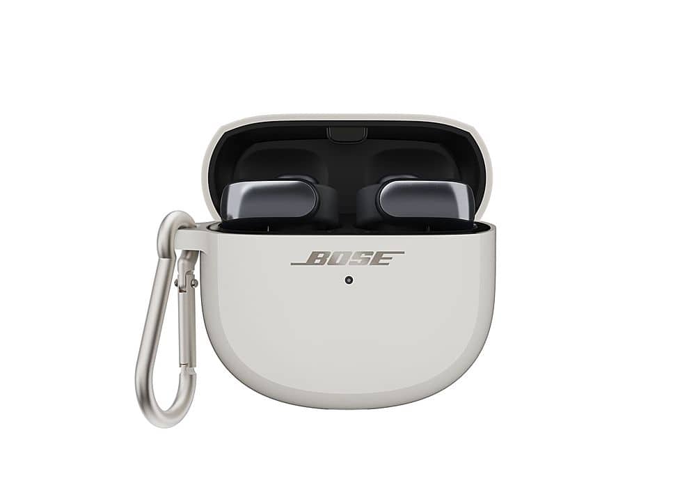 Bose - Wireless Charging Case Cover for Ultra Open Earbuds - White Smoke
