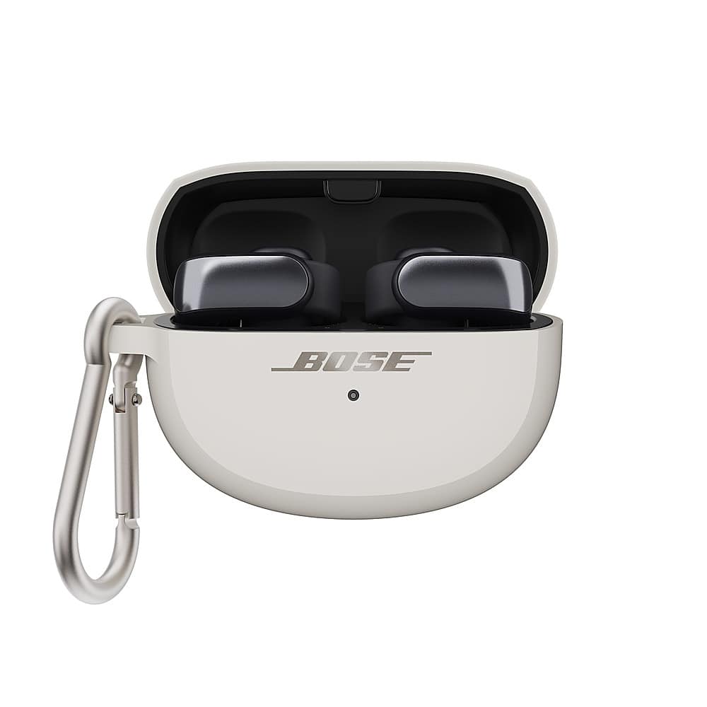 Bose - Silicone Case Cover for Ultra Open Earbuds - White Smoke