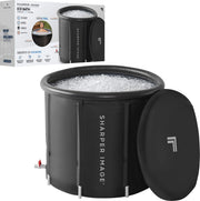 Sharper Image - Ice Bath Portable Cold Plunge, Revitalizing Ice Therapy, Workout Recovery - Black