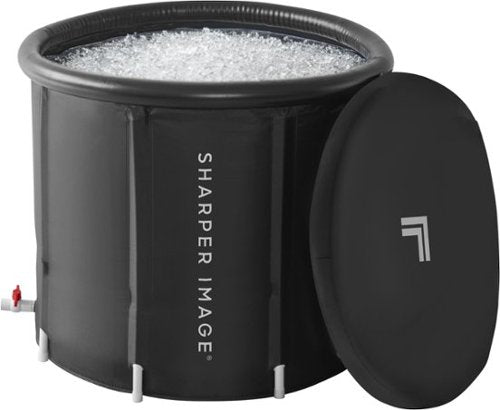 Sharper Image - Ice Bath Portable Cold Plunge, Revitalizing Ice Therapy, Workout Recovery - Black