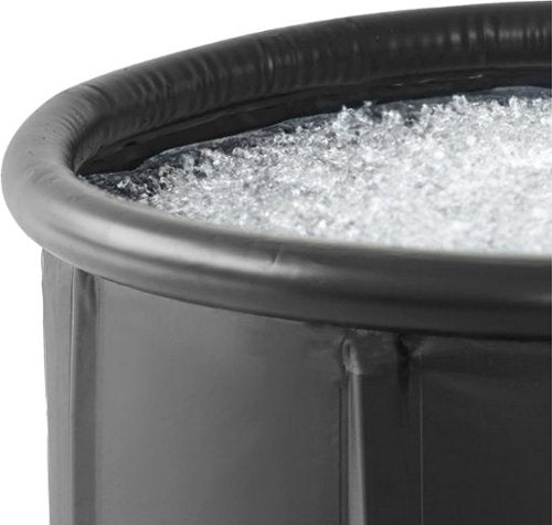Sharper Image - Ice Bath Portable Cold Plunge, Revitalizing Ice Therapy, Workout Recovery - Black