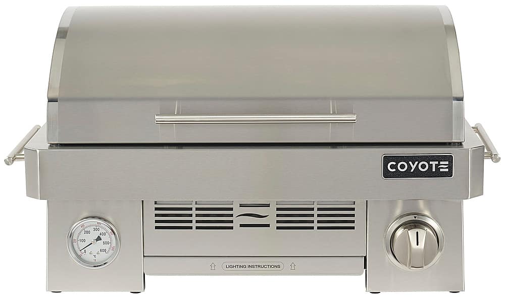Coyote - LP Portable Grill - Stainless Steel