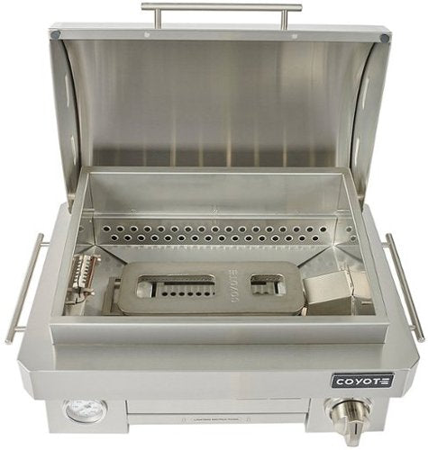 Coyote - LP Portable Grill - Stainless Steel