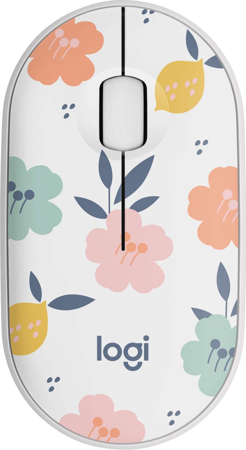Logitech - M340 Limited Edition Wireless Optical Ambidextrous Mouse with Silent Clicks - Wireless - Floral Bouquet