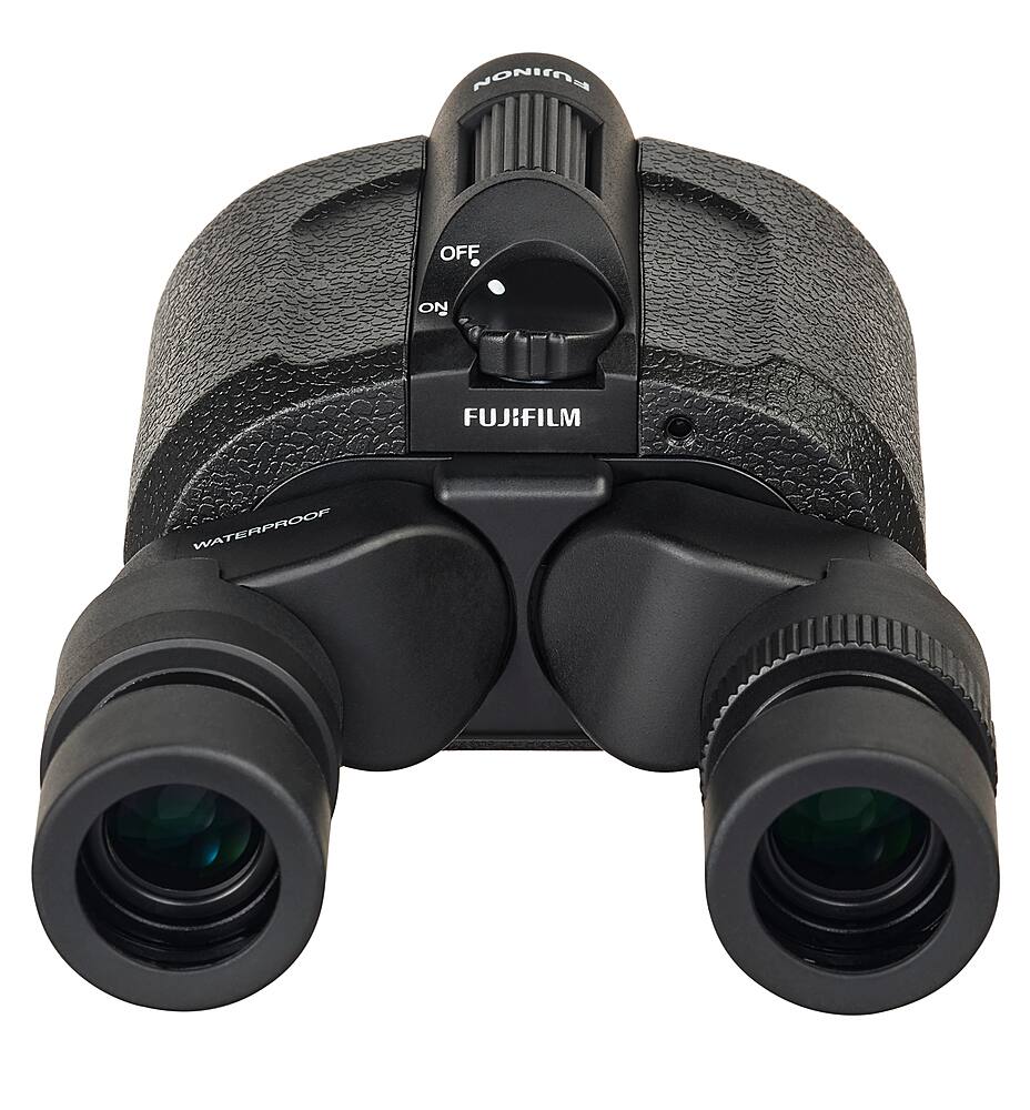 Fujinon - Techno-Stabi TS12x28WP Compact Binoculars with Electronic Stabilization - Black