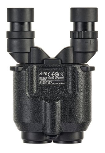 Fujinon - Techno-Stabi TS12x28WP Compact Binoculars with Electronic Stabilization - Black