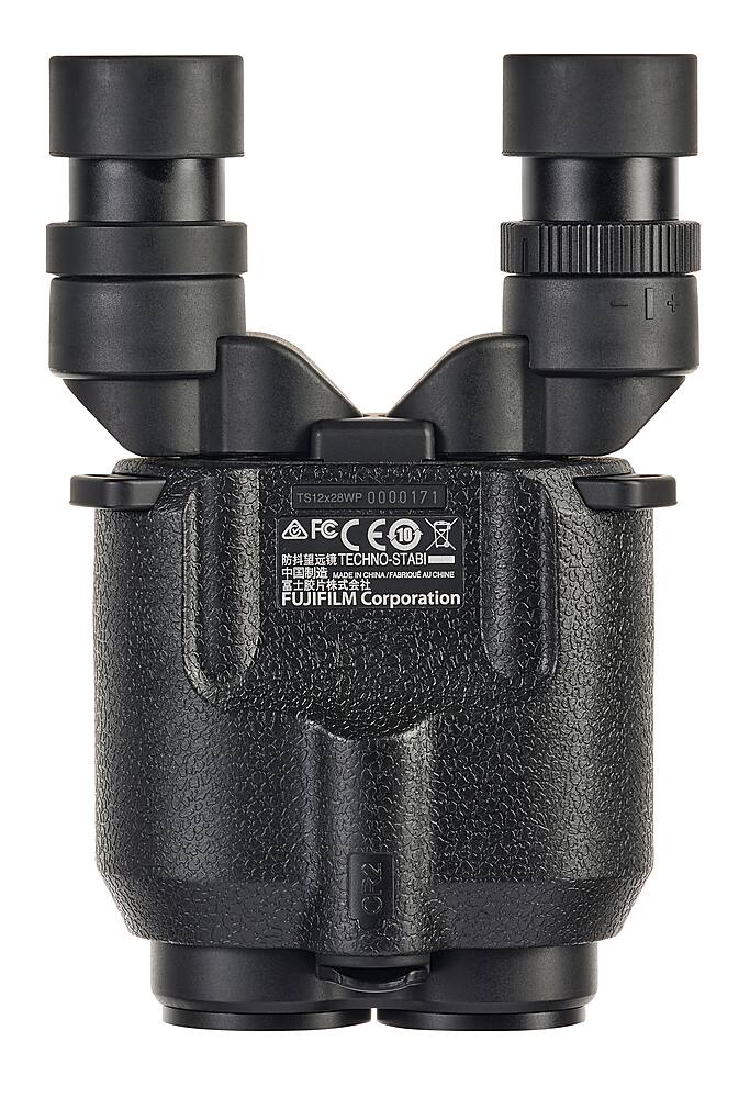 Fujinon - Techno-Stabi TS12x28WP Compact Binoculars with Electronic Stabilization - Black