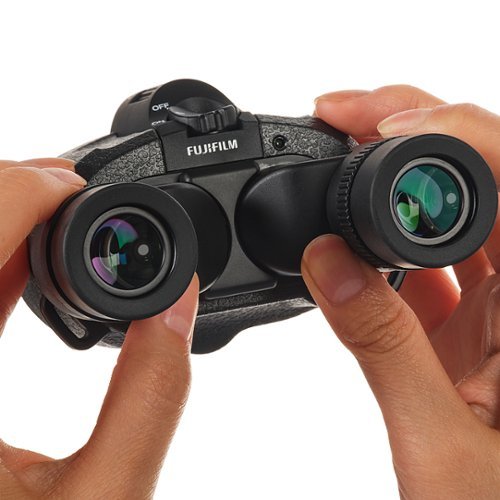 Fujinon - Techno-Stabi TS12x28WP Compact Binoculars with Electronic Stabilization - Black