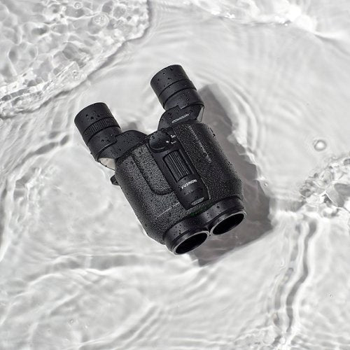 Fujinon - Techno-Stabi TS12x28WP Compact Binoculars with Electronic Stabilization - Black