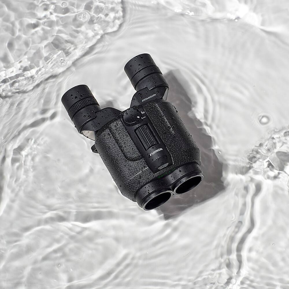 Fujinon - Techno-Stabi TS12x28WP Compact Binoculars with Electronic Stabilization - Black