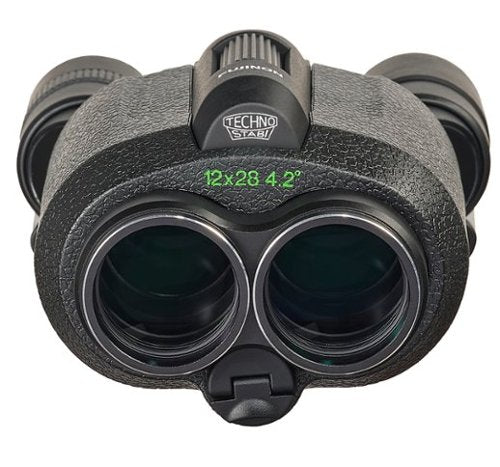Fujinon - Techno-Stabi TS12x28WP Compact Binoculars with Electronic Stabilization - Black