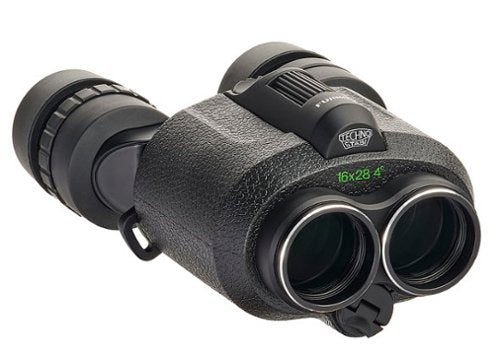 Fujinon - Techno-Stabi TS16x28WP Compact Binoculars with Electronic Stabilization - Black