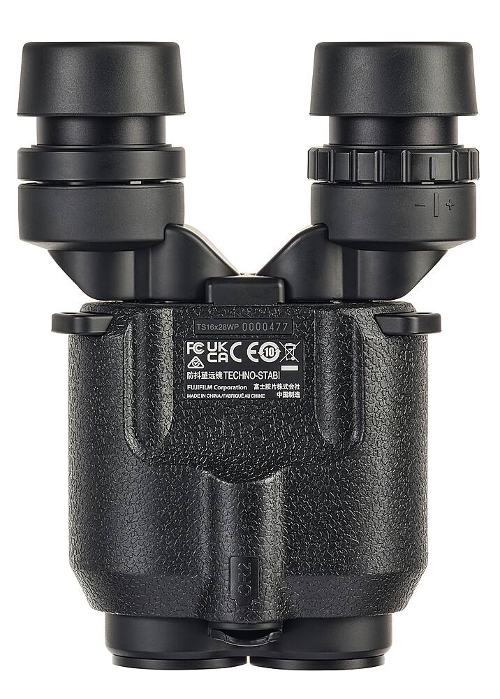 Fujinon - Techno-Stabi TS16x28WP Compact Binoculars with Electronic Stabilization - Black