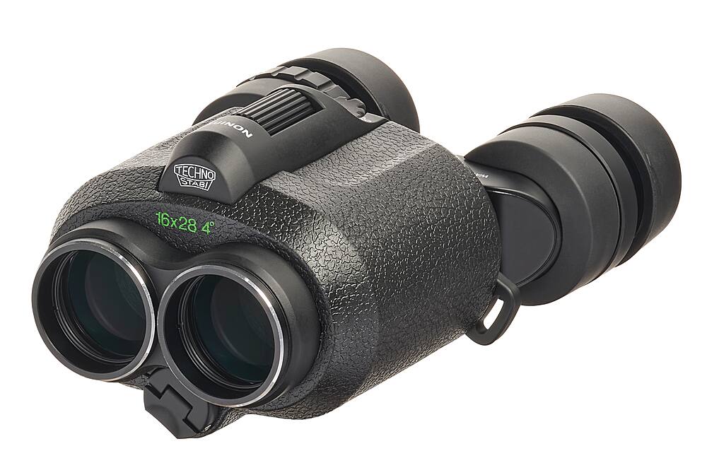 Fujinon - Techno-Stabi TS16x28WP Compact Binoculars with Electronic Stabilization - Black