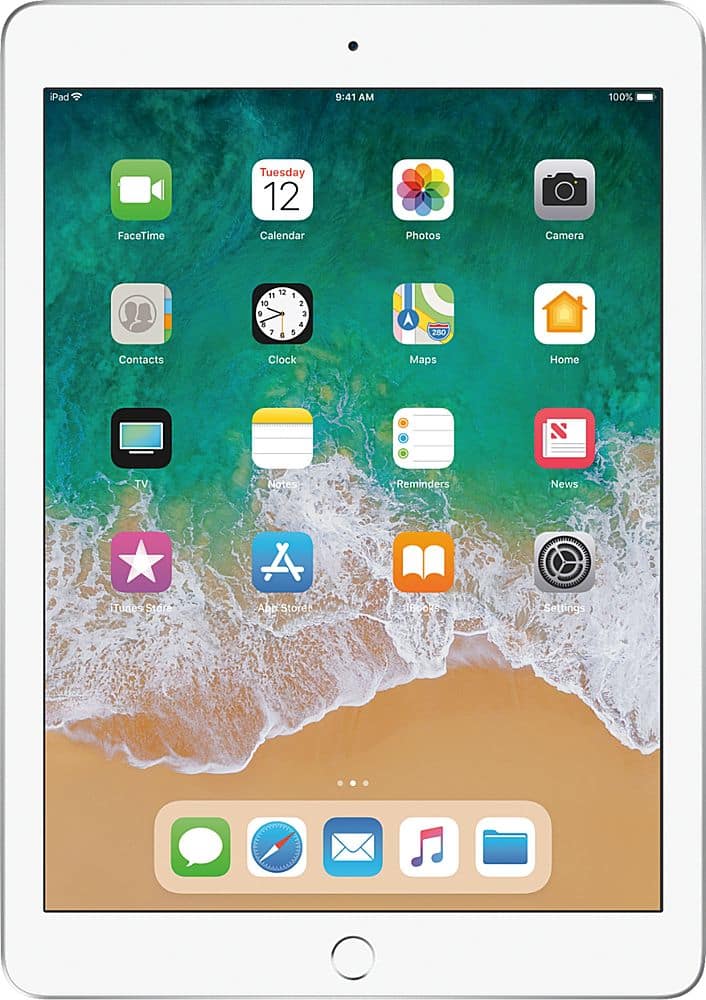 Apple - Geek Squad Refurbished Good - iPad (5th generation) with WiFi - 32GB - Silver