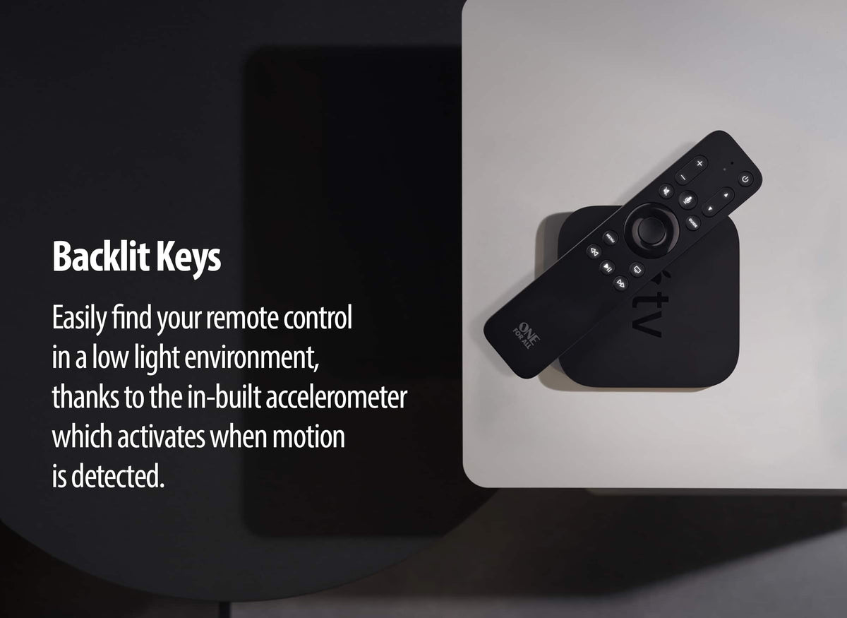 One for All - Apple TV Remote - Black