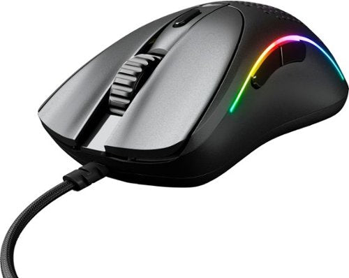 Glorious - Model D 2 Wired Optical RGB Gaming Mouse with 6 Programmable Buttons - Wired - Matte Black
