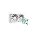 iBUYPOWER - AW4 240mm Radiator CPU Liquid Cooler (2 x 120mm Core Fans) with RGB Display - White