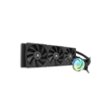 iBUYPOWER - AW4 360mm Radiator CPU Liquid Cooler (3 x 120mm Core Fans) with RGB Display - Black