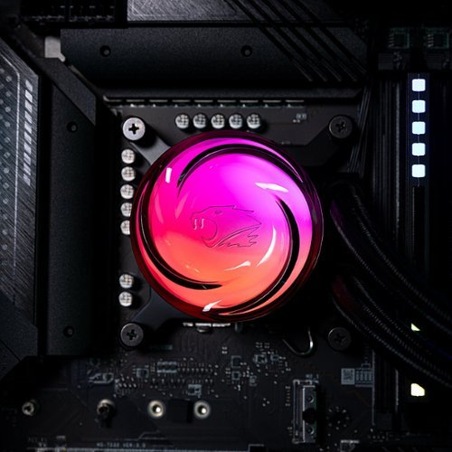 iBUYPOWER - AW4 360mm Radiator CPU Liquid Cooler (3 x 120mm Core Fans) with RGB Display - Black