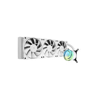iBUYPOWER - AW4 360mm Radiator CPU Liquid Cooler (3 x 120mm Core Fans) with RGB Display - White