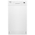 Whirlpool - 18 inch Front Control Built-In Stainless Steel Tub Dishwasher with Cycle Memory and 50 dBA - White